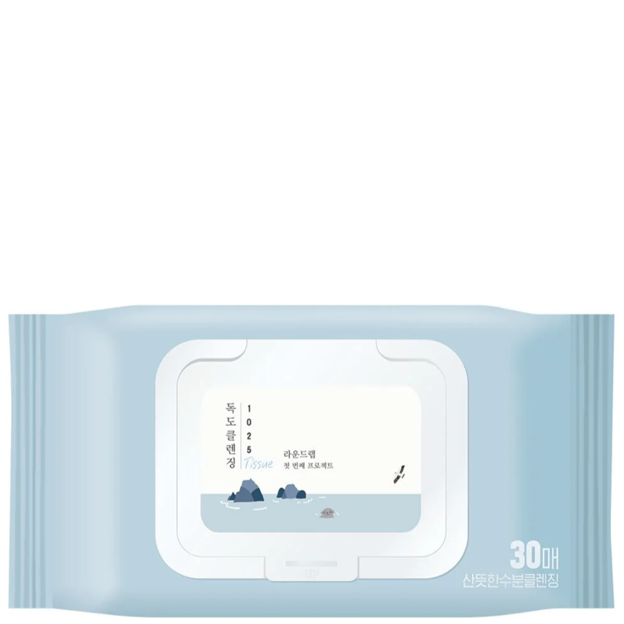 Round Lab - 1025 Dokdo Cleansing Tissue (30ea) - Seoulful Skincare