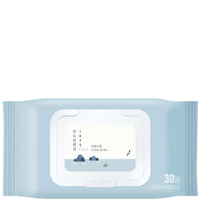 Round Lab - 1025 Dokdo Cleansing Tissue (30ea) - Seoulful Skincare