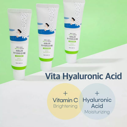 Round Lab - Birch Mild-Up Sunscreen UVLock SPF 50+ Broad Spectrum (50ml) - v5 - Seoulful Skincare