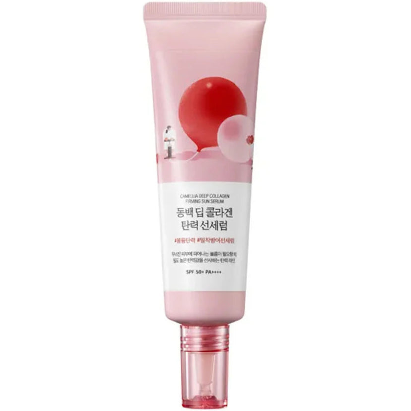 Round Lab - Camellia Deep Collagen Firming Sun Serum SPF 50+ PA++++ - Seoulful Skincare
