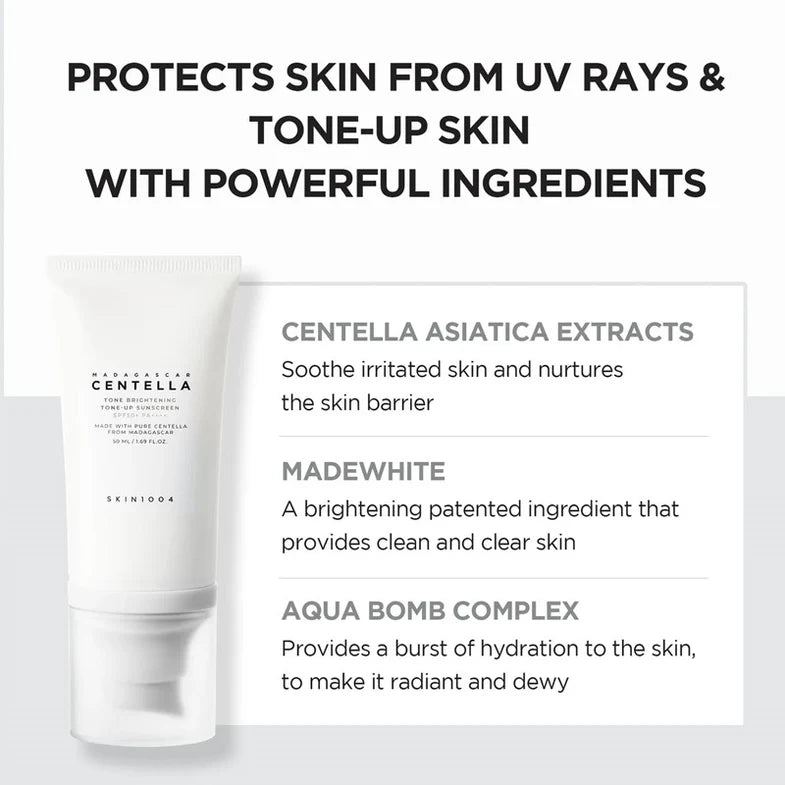 Madagascar Centella Tone-Up Sunscreen SPF50+ PA++++ (50ml)