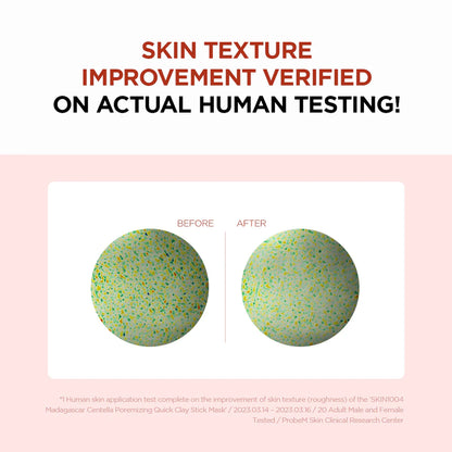 Madagascar Centella Poremizing Quick Clay Stick Mask (27g)