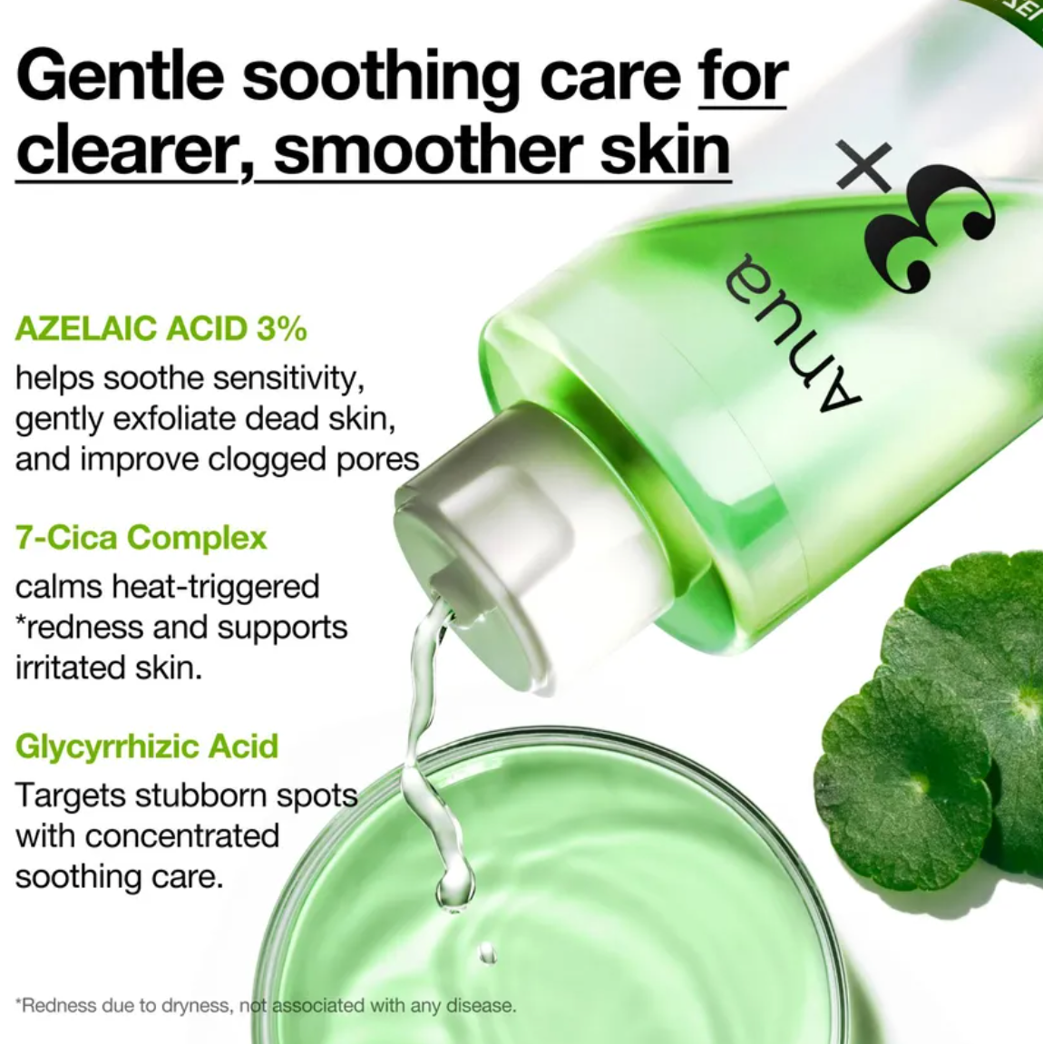 Anua - Azelaic Acid 3 CICA Skin Clarifying Toner (250ml) - v4 - Seoulful Skincare