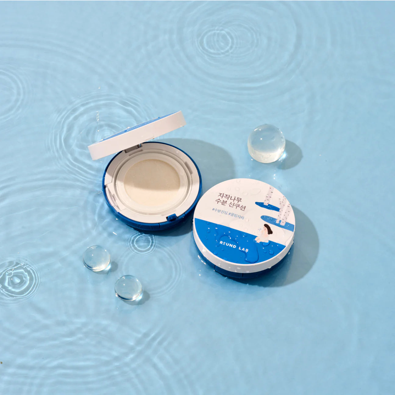 Round Lab - Birch Moisturising Sun Cushion SPF 50+, PA++++ (15g) - v3 - Seoulful Skincare