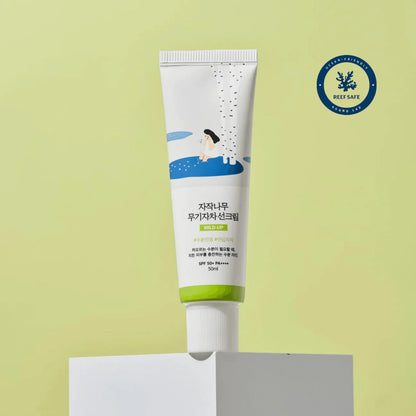 Round Lab - Birch Moisturising Mild-Up Sunscreen SPF 50+, PA++++ (50ml) - v3 - Seoulful Skincare