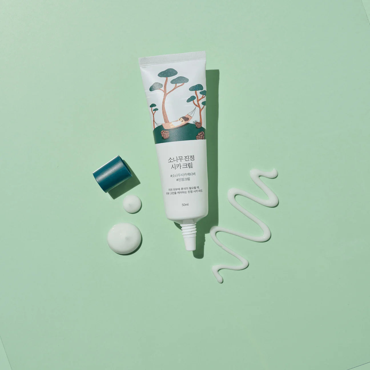 Round Lab - Pine Calming Cica Cream (50ml) - v2 - Seoulful Skincare